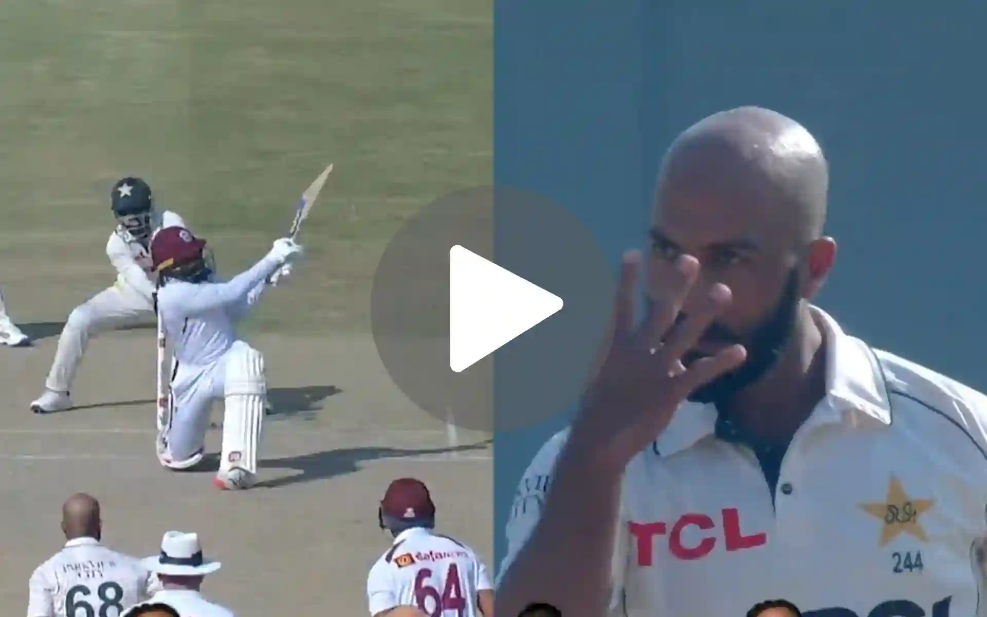 [Watch] Sajid Khan's 'You Can't See Me' Send-Off Stuns West Indies Batter In 2nd Test